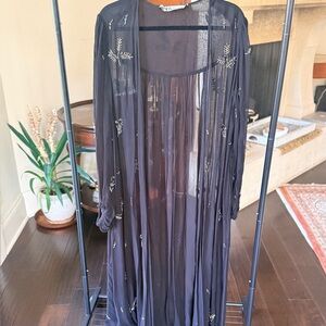 Zara Black Sheer Kimono